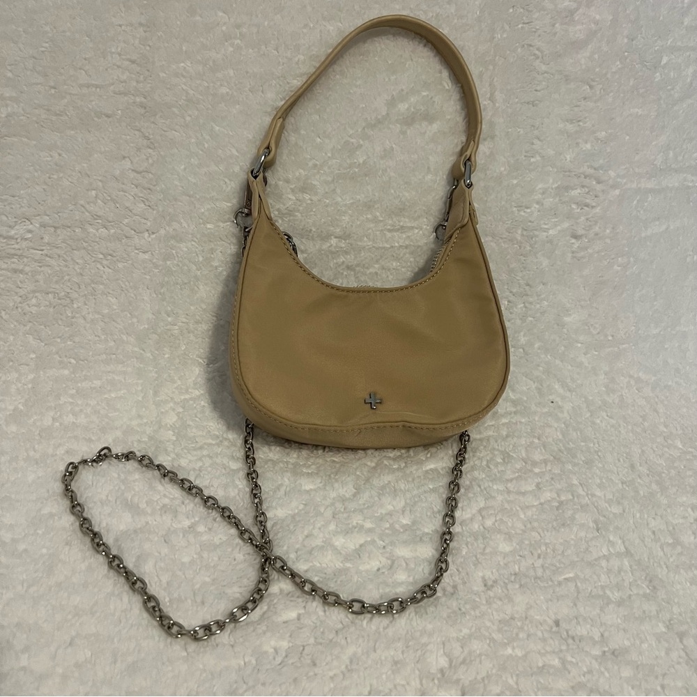PETA‎ + Jain Tan Chain Shoulder Crossbody Handle Mini Bag